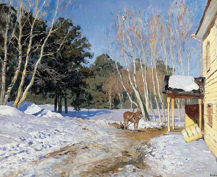 Isaac Levitan March, oil painting picture